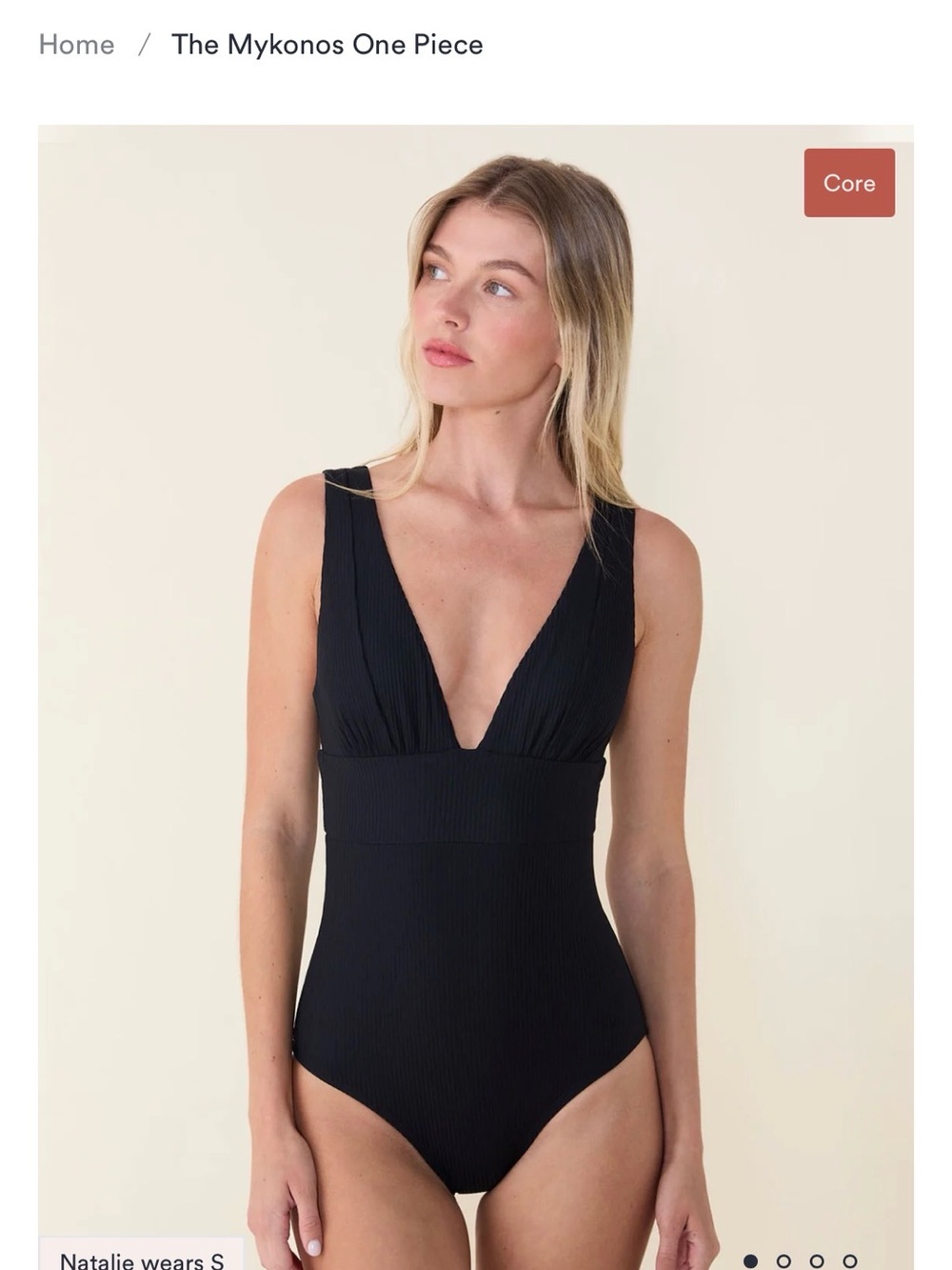 Andie Black Mykonos One Piece Swimsuit